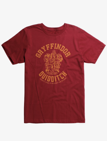 harry potter gryffindor quidditch shirt